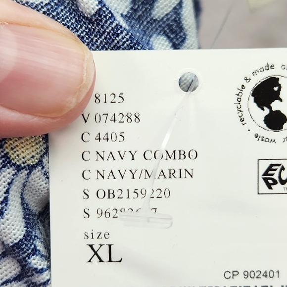 Free People Offbeat Pull On Shorts Womens XL Navy Ditsy Daisy Boho Fesitval New - Picture 6 of 11